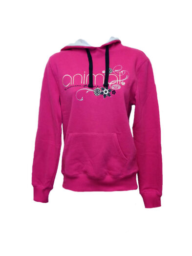animal cl3ec367-z71 overhead hoody fuchsia ladies