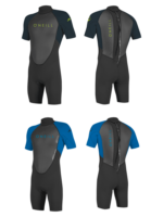 O'Neill Youth Reactor 2 2mm Shorty Back Zip Spring/Summer Shortie Wetsuit