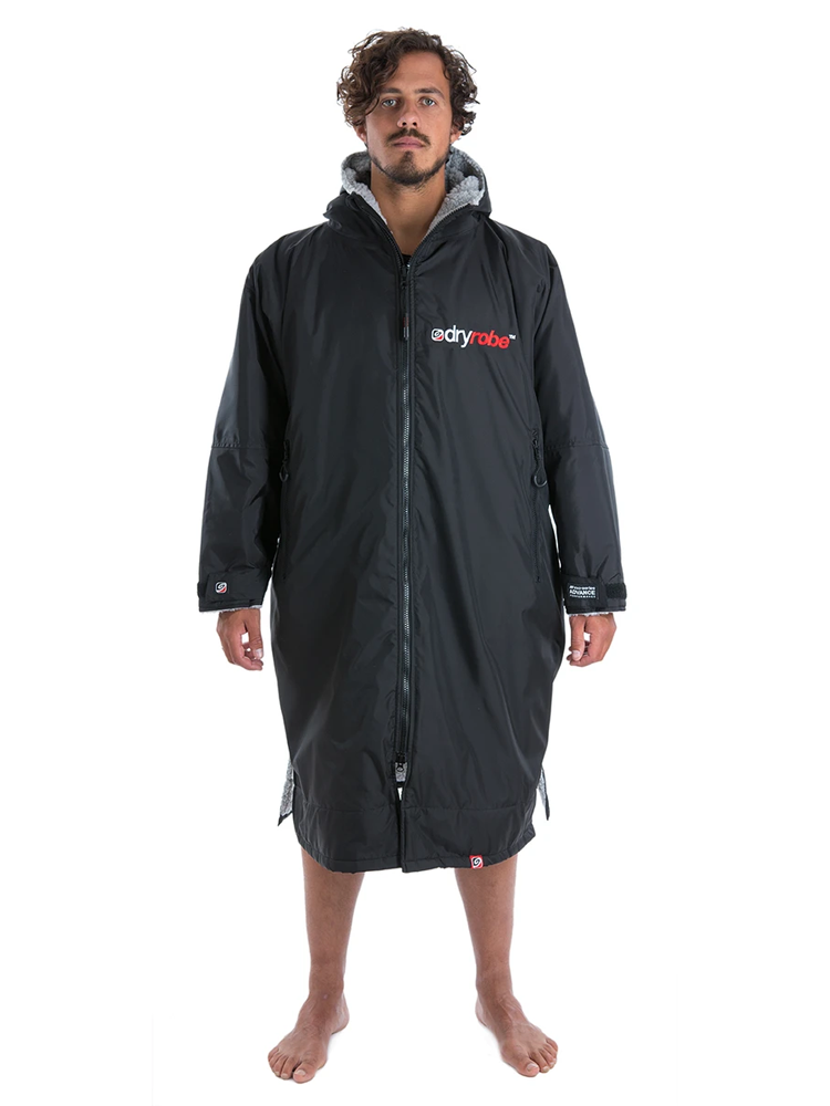 dryrobe Advance Long Sleeve BLACK GREY Dryrobe Advanced Long Sleeve Black / Grey - Image 1