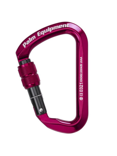 Palm Screw Gate Karabiner Red (pink)