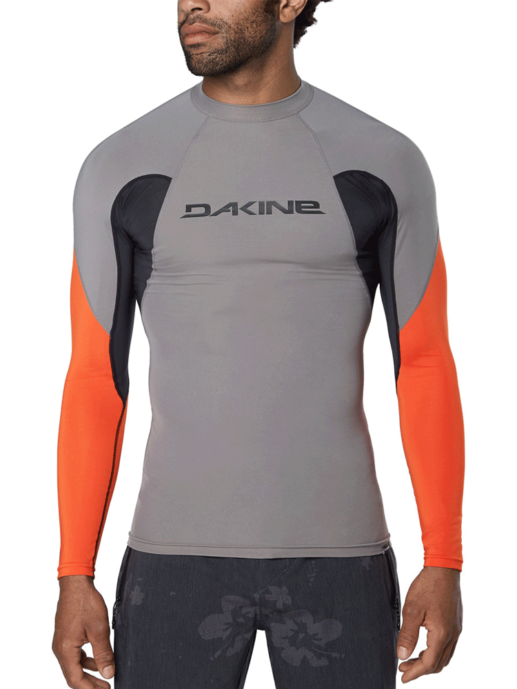 Dakine Heavy Duty Snug Fit Long Sleeve Rashguard 10002280 Carbon Dakine Heavy Duty Snug Fit Long Sleeve Rashguard 10002280 Carbon