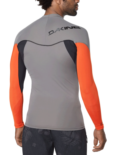 Dakine Heavy Duty Snug Fit Long Sleeve Rashguard 10002280 Carbon2