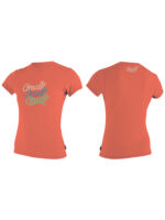 O'Neill Girls Premium Skins Short Sleeved Sun Shirt/ Rash Vest - Image 3