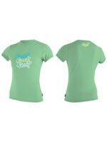 O'Neill Girls Premium Skins Short Sleeved Sun Shirt Mint