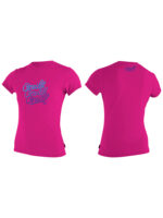 O'Neill Girls Premium Skins Short Sleeved Sun Shirt/ Rash Vest - Image 2