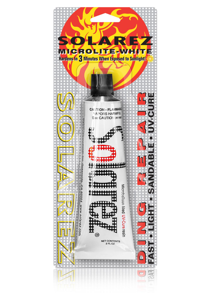 Solarez 2oz Polyester Microlite White Filler Ding Repair Solarez 2oz Polyester Microlite White Filler Ding Repair