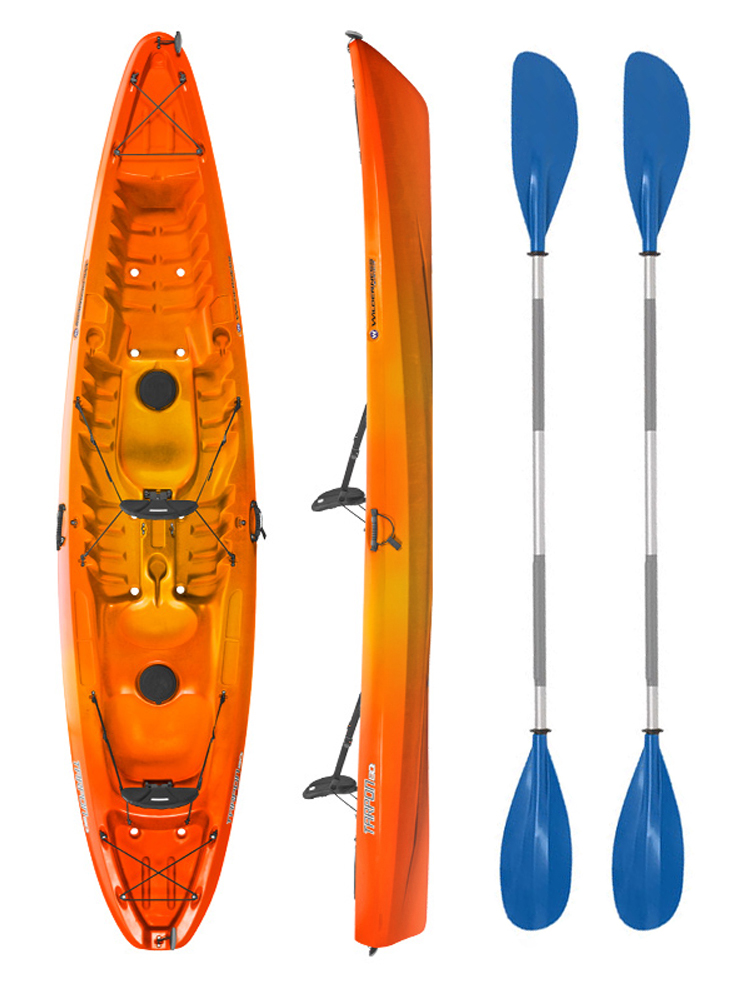 Wilderness Systems Tarpon 130T Saffron with Palm Drift Paddles Wilderness Systems Tarpon 130T Saffron with Palm Drift Paddles