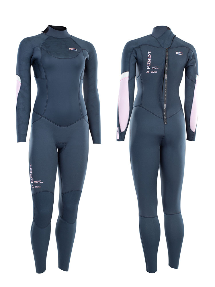 2021 ION Element 4/3mm Back Zip Womens Wetsuit - Dark Blue 48213-4516 ION Element 4/3mm Back Zip - Dark Blue - Image 1