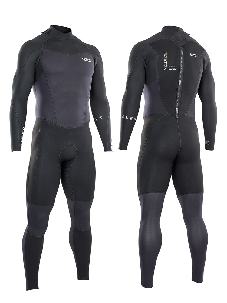 2021 ION Element 5/4mm Back Zip Mens Wetsuit - Black 48212-4445 ION Element 5/4mm Back Zip Wetsuit - Image 1