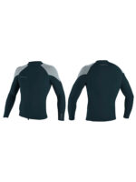 O'Neill Reactor 2 1.5mm Long Sleeve Wetsuit Neoprene Top - Slate/Cool Grey