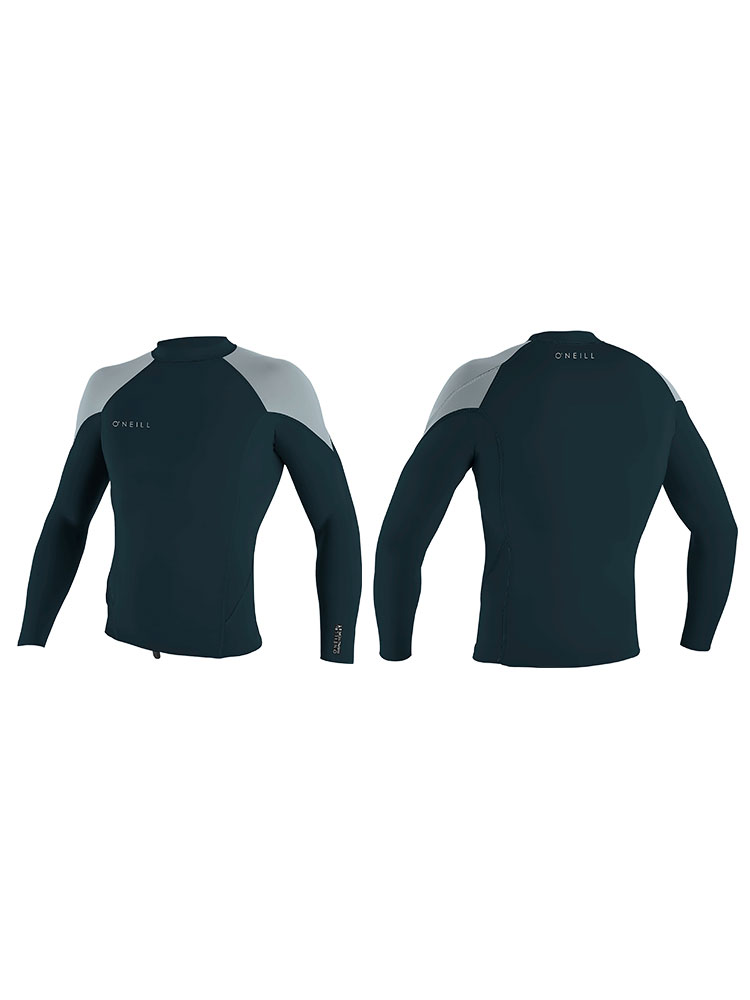 O'Neill Reactor 2 1.5mm Long Sleeve Wetsuit Neoprene Top - Slate/Cool Grey O'Neill Reactor 2 1.5mm Long Sleeve Wetsuit Neoprene Top - Slate/Cool Grey - Image 1