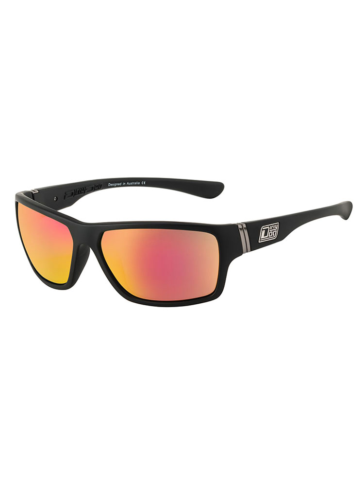 Untitled-1 Dirty Dog Sunglasses STORM SATIN BLACK-GREY | RED FUSION MIRROR POLARISED - 53345 - Image 1