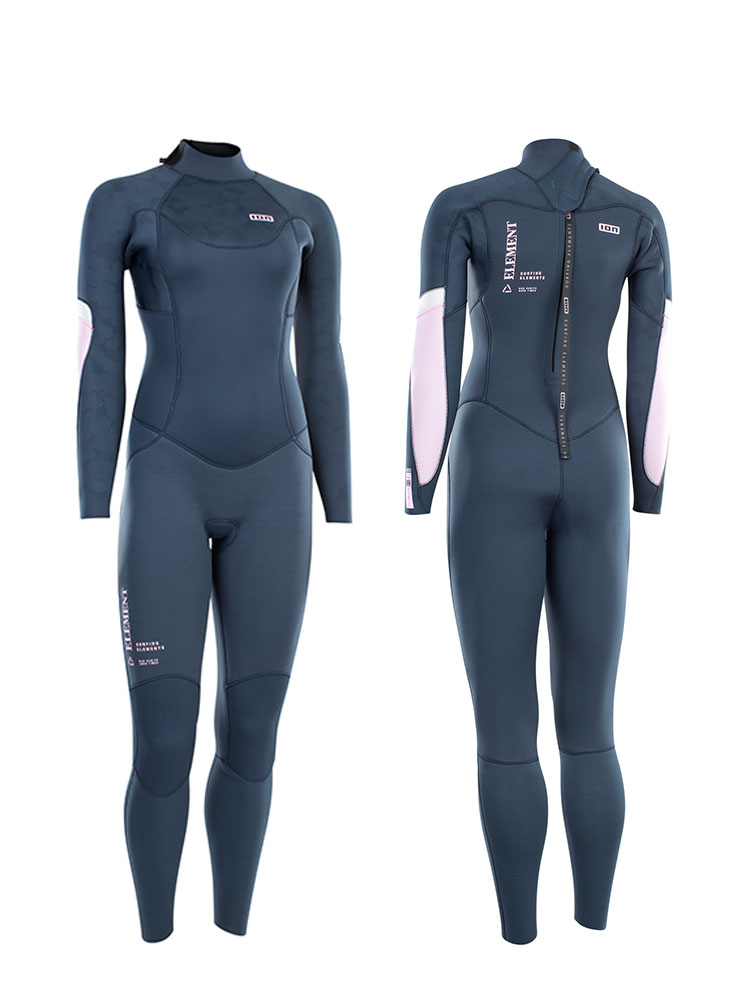 2021 ION Element 5/4mm Back Zip Womens Wetsuit - Dark Blue - 48213-4515 ION Element 5/4mm Ladies Back Zip - Dark Blue - Image 1