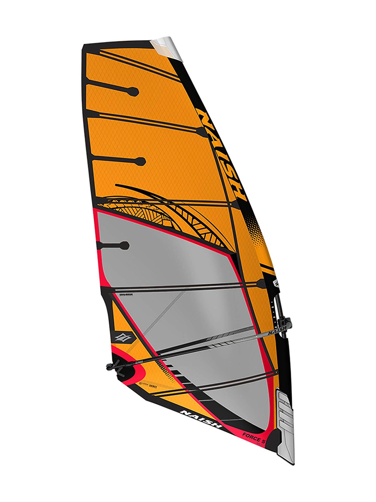 Naish S26 Force 5 Windsurfing Sail - Orange/Black Naish S26 Force 5 Windsurfing Sail - Orange/Black