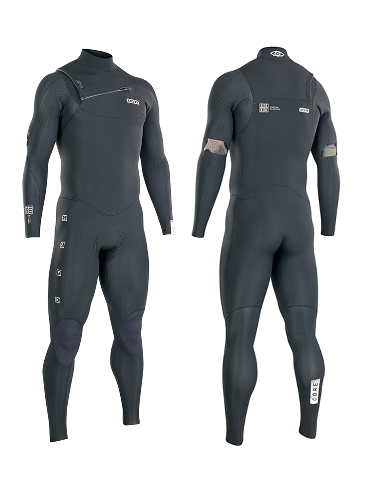 48222-4478 (2022) ION Seek Core Semidry 5/4mm Front Zip - Black ION Seek Core Semidry 5/4mm Front Zip - Black - Image 1
