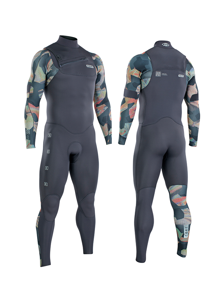 48222-4478 (2022) ION Seek Core Semidry 5/4mm Front Zip - Grey Camo ION Seek Core Semidry 5/4mm Front Zip - Grey Camo LARGE ONLY - Image 1