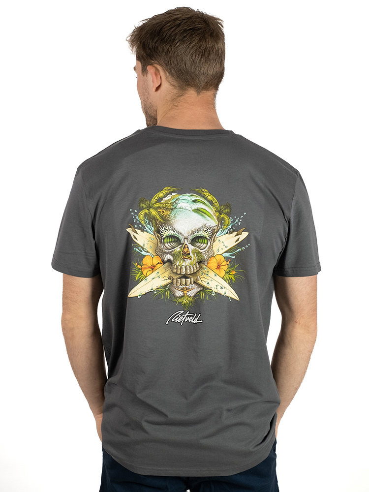 Rietveld Surf Skull Classic T-Shirt - Anthracite Rietveld Surf Skull Classic T-Shirt - Anthracite