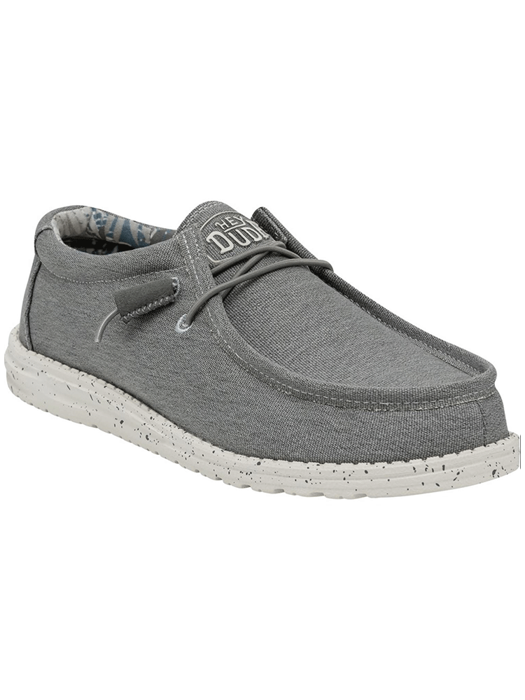 Hey Dude Shoes Wally Stretch - Iron Grey Hey Dude Shoes Wally Stretch - Iron Grey