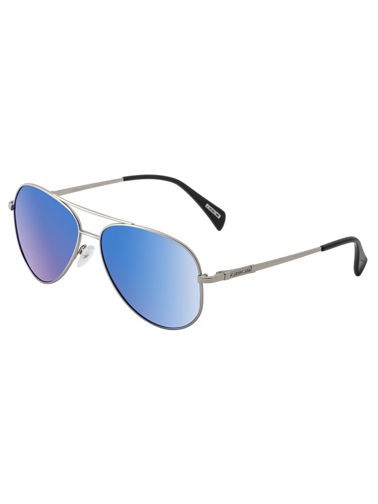 Dirty Dog Sunglasses Maverick (M) Silver | Blue Mirror Polarised - 53476 Dirty Dog Sunglasses Maverick (M) Silver | Blue Mirror Polarised - 53476