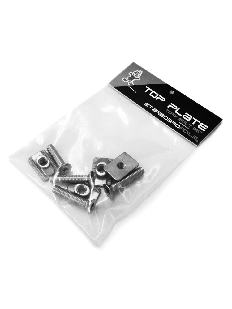 Starboard Foil to Board Top Plate Torx Bolts and M6 T Nuts Starboard Foil to Board Top Plate Torx Bolts and M6 T Nuts