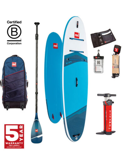 Red Paddle Co 10’6″ x 32″ Ride – Inflatable SUP Package with Hybrid Carbon