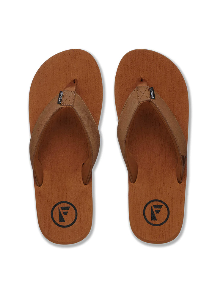 FoamLife SEALES - MENS FLIP FLOPS - TAN/TAN FoamLife SEALES - MENS FLIP FLOPS - TAN/TAN