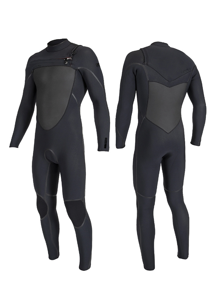 Men Psycho Tech 5/4mm Chest Zip Full Wetsuit | Black Men Psycho Tech 5/4mm Chest Zip Full Wetsuit | Black