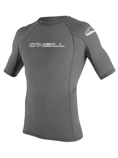 O'Neill Basic Skins S/S Rash Guard - Graphite