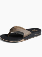 Reef Fanning Mens Flip Flops - Fossil/Raven