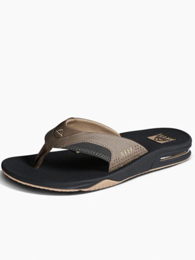 Reef Fanning Mens Flip Flops - Fossil/Raven