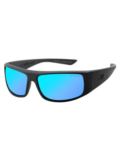 Dirty Dog Sunglasses Sharky Black Frame Ice Blue Lens - 53805