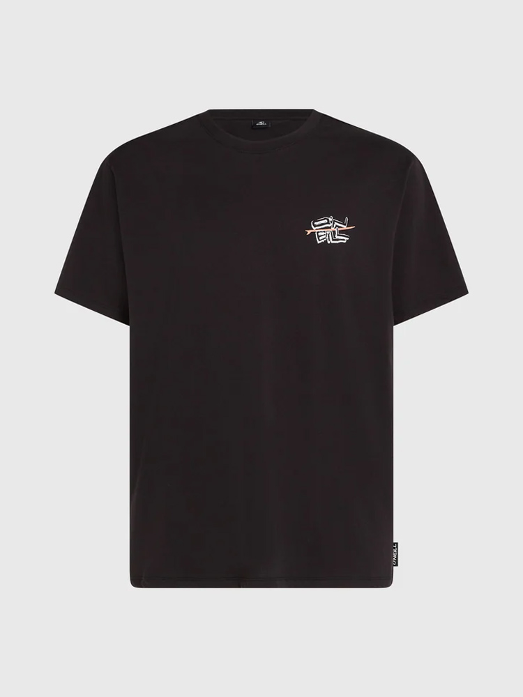 Men O’Neill Retro Back Print T-Shirt | Black Men O’Neill Retro Back Print T-Shirt | Black