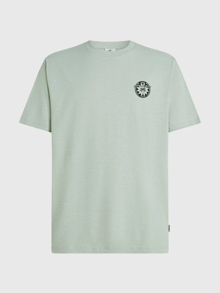 Men O’Neill Slub Back Print T-Shirt | Green Men O’Neill Slub Back Print T-Shirt | Green
