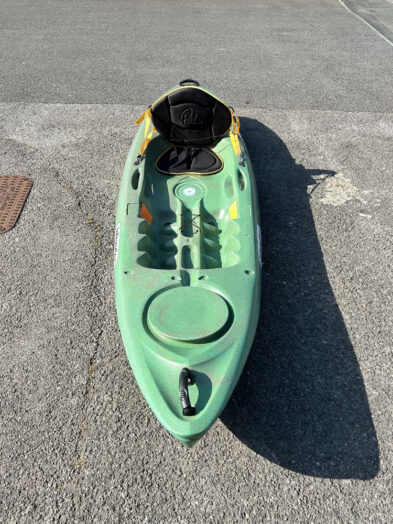second hand green kayak