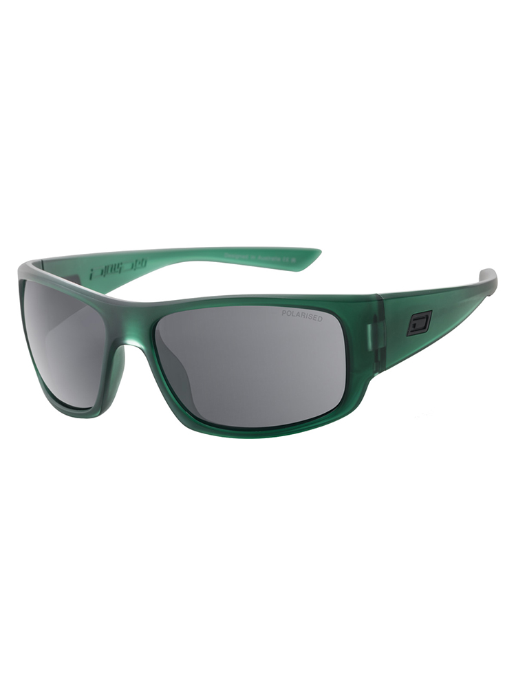 Dirty Dog Sunglasses Gorilla Crystal Dark Green Frame | Grey Polarised Lens - 53807 Dirty Dog Sunglasses Gorilla Crystal Dark Green Frame | Grey Polarised Lens - 53807