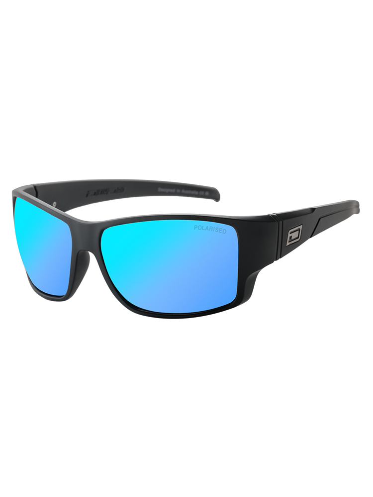 Dirty Dog Sunglasses Hoodoo Black Frame | Ice Blue Mirror Polarised Lens - 53799 Dirty Dog Sunglasses Hoodoo Black Frame | Ice Blue Mirror Polarised Lens - 53799