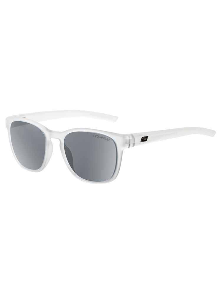 Dirty Dog Sunglasses Lit Satin Xtal Clear Frame | Grey Polarised Lens - 53837 Dirty Dog Sunglasses Lit Satin Xtal Clear Frame | Grey Polarised Lens - 53837