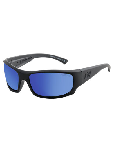 Dirty Dog Sunglasses Ninja Black Frame | Blue Mirror Polarised - 53811
