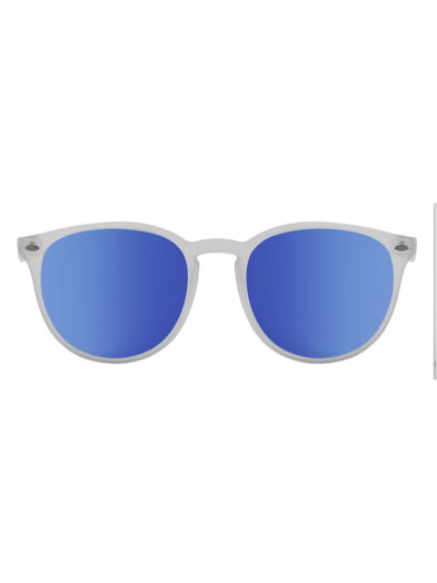 Dirty Dog Sunglasses Racoon Crystal Grey Frame | Ice Blue Mirror Polarised - 53785