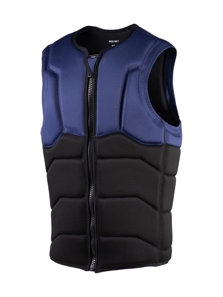 Prolimit Ace Impact Vest Front Zip - Black/Blue Prolimit Ace Impact Vest Front Zip - Black/Blue